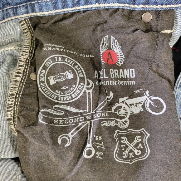 TK Axel Treadwell Relaxed Straight Denim Jeans Mens 32 X 34 - Picture 8 of 15